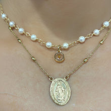 Load image into Gallery viewer, Freshwater Pearl mustard seed necklace - miniature charm