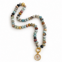 Load image into Gallery viewer, Mustard Seed Necklace - Amazonite Rondelle
