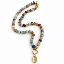 Load image into Gallery viewer, Mustard Seed Necklace - Amazonite Rondelle
