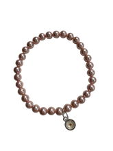 Load image into Gallery viewer, Mustard Seed Miniature Charm Bracelet - Pink Pearl  Temporarily out of stock

