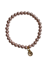 Load image into Gallery viewer, Mustard Seed Miniature Charm Bracelet - Pink Pearl  Temporarily out of stock
