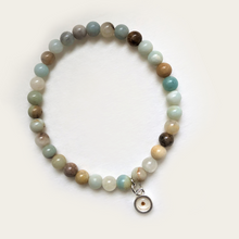 Load image into Gallery viewer, Mustard Seed Miniature Charm Bracelet - Amazonite
