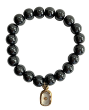 Load image into Gallery viewer, Mustard Seed Charm Bracelet - Hematite

